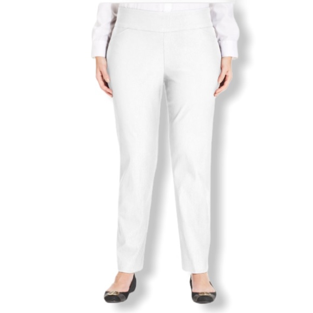 Cambridge Tummy Slimming Flat Front Ankle Pants